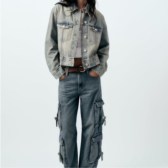 ZARA TRF DENIM JACKET - Picture 3 of 10